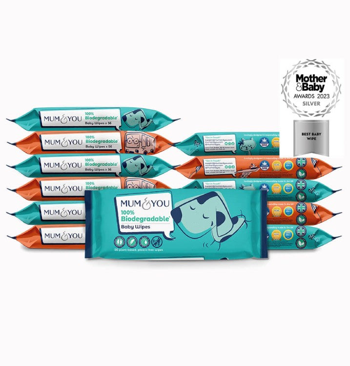 100% Biodegradable Eco-Friendly Baby Wipes - Mum & You