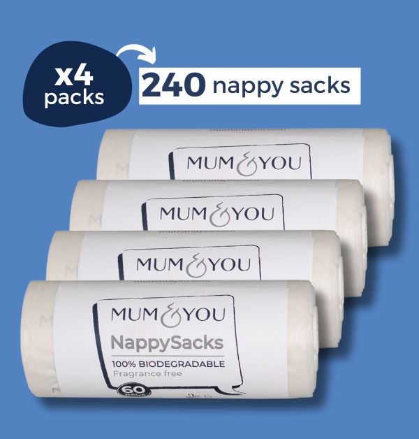 100% biodegradable Nappy Sacks 4 Pack - Mum & You