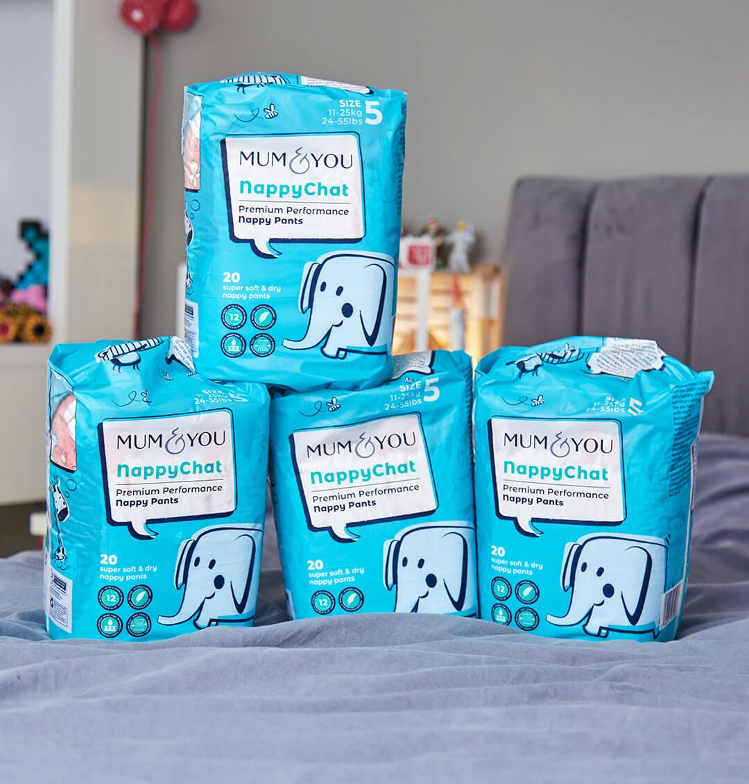 Nappychat Nappy Pants 4 pack size 5 - Mum & You
