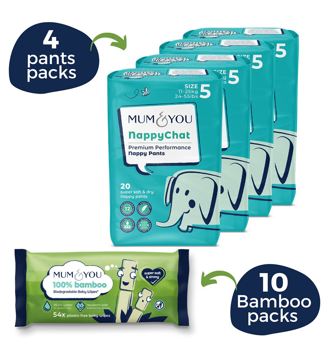 Nappy Pants & Wipes Bundle - Mum & You