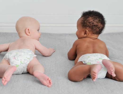 Babies in Mum & You eco nappies