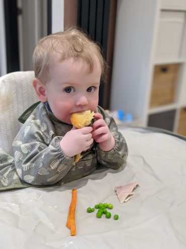 Leo Enjoying a roast