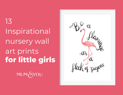13 Inspirational Nursery Wall Art Prints for Little Girls