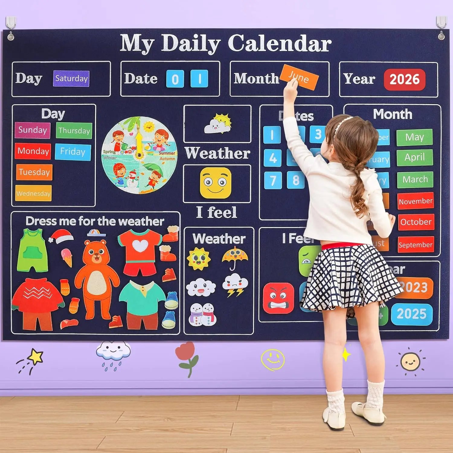 Felt Story Busy Board Set I Early Learning Storytelling Interactive Play