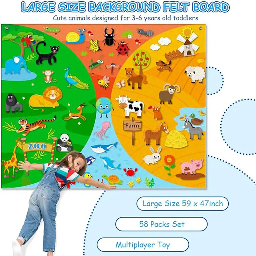 Felt Story Busy Board Set I Early Learning Storytelling Interactive Play