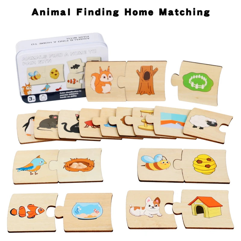 Engaging Wooden Puzzles for Toddlers - Boost Number Recognition and Logical Thinking Skills!