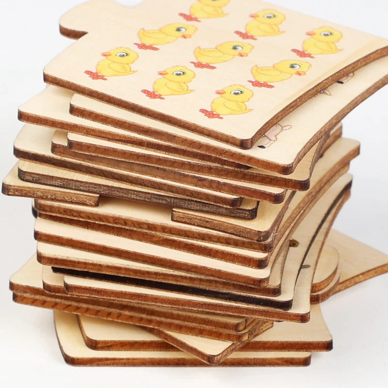 Engaging Wooden Puzzles for Toddlers - Boost Number Recognition and Logical Thinking Skills!