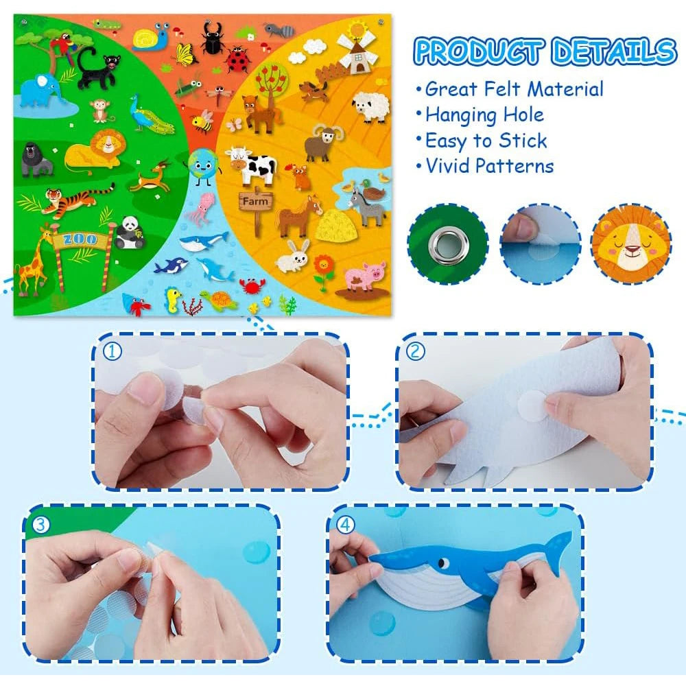 Felt Story Busy Board Set I Early Learning Storytelling Interactive Play