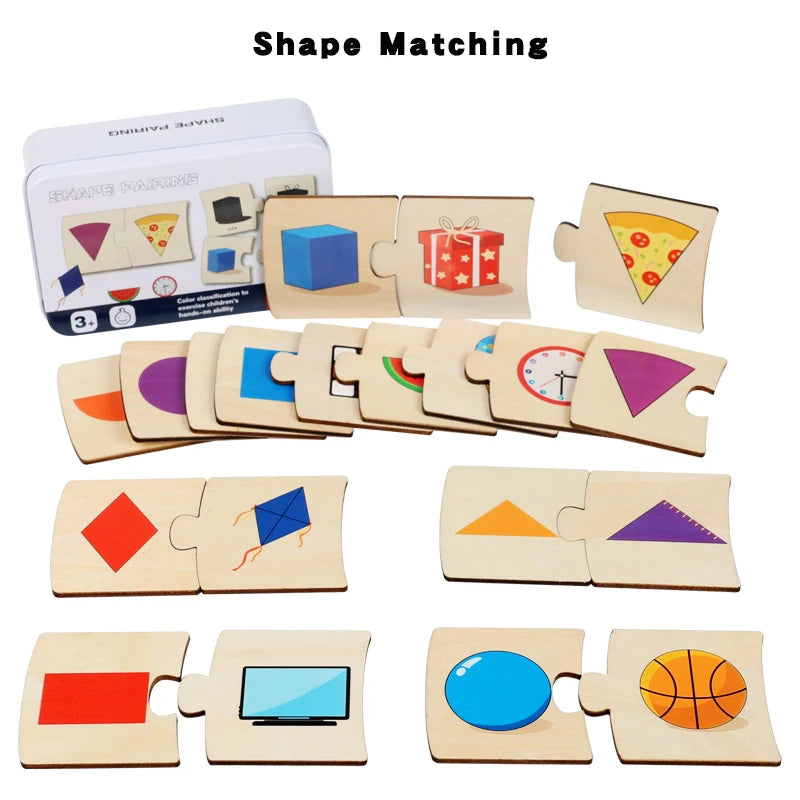 Engaging Wooden Puzzles for Toddlers - Boost Number Recognition and Logical Thinking Skills!