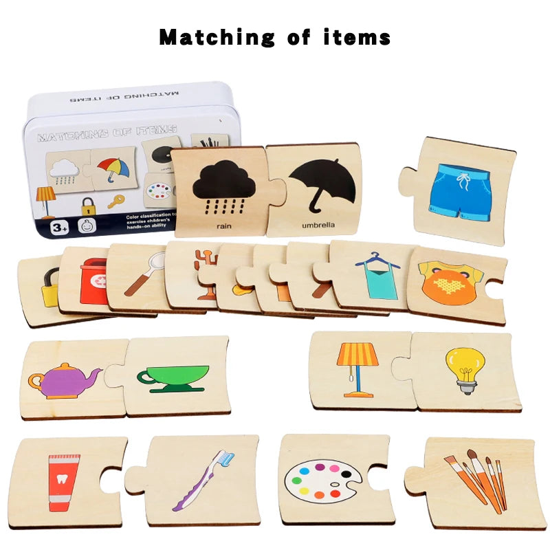 Engaging Wooden Puzzles for Toddlers - Boost Number Recognition and Logical Thinking Skills!