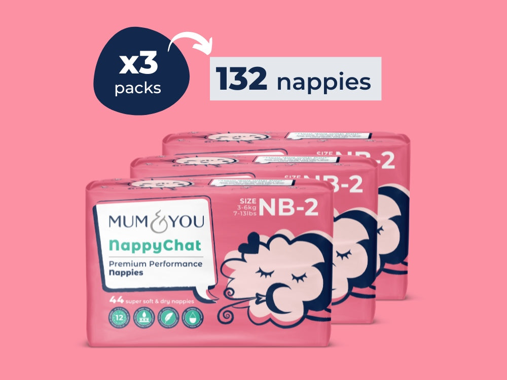 M&Y Nappychat Smart Tube Nappies Size 2 Pack of  3